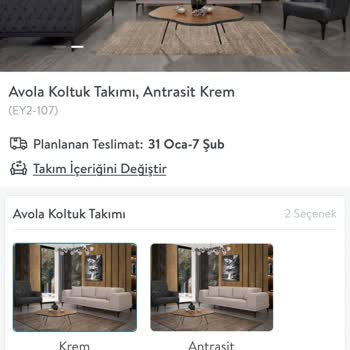 Vivense Avola Koltuk Takımı Renk