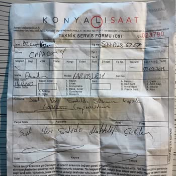 Konyalı Saat'in İlgisizliği Ve Kusurlu Ürün İçin Ek Ücret Talepleri