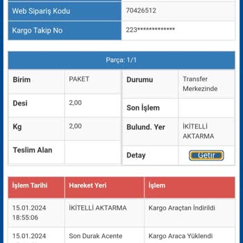 Sürat Kargo İkitelli Aktarmada Ki Kargom Teslim Edilmiyor