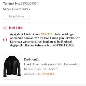 Trendyol Fiyat Değişikliği Ürün İptali