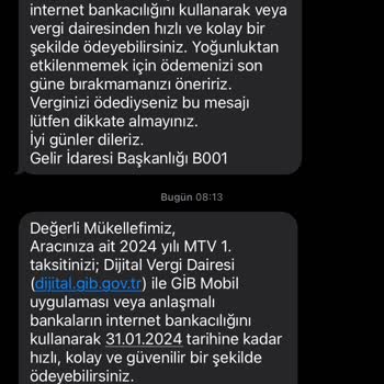 Gelir İdaresi Başkanlığı Gıb MTV Mesajı