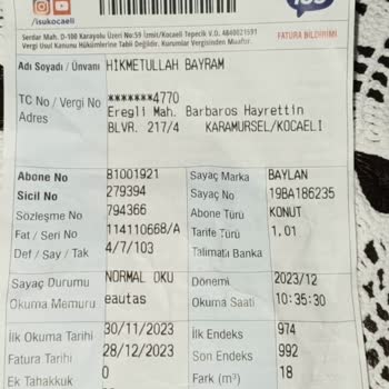 İzgaz Kocaeli Karamürsel. Ereğli. Bağlantı Anlaşma Yapılması İçin