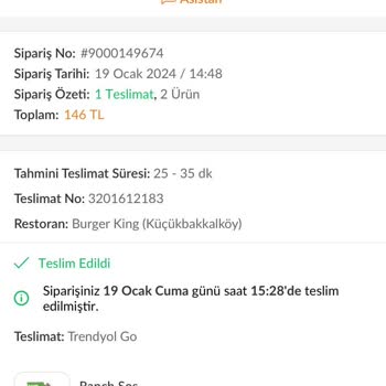 Trendyol İptal Edilmesine Rağmen İade Olmaması