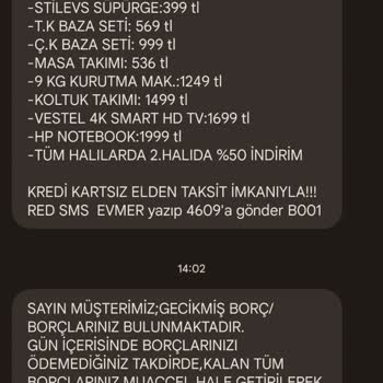 Evmer Borç Diye Mesaj Atılıyor Fakat Ulaşım Yok