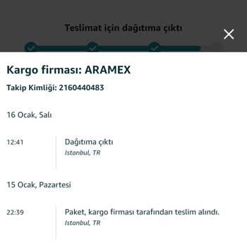 Amazon Uzun Yolculuktan Sonra Kargo Teslimat Ve İletişim Problemi