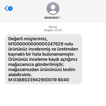 Nine West Ürünün Arkasında Durmuyor