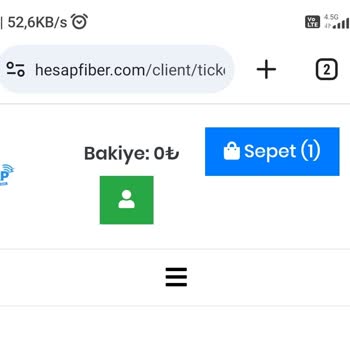 Hesap Fiber Hesap Bakiyesi Güncellenmedi