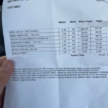 İpek Hanım Çiftliği Satın Almadığım Ürünlerin Parasını Alıyorlar