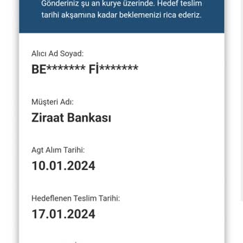 AGT Kurye (aynigunteslim.com) Kurye Hizmetiyle İlgili Genel Şikayet