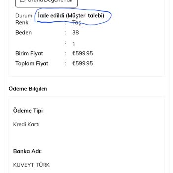 Tuğba Giyim Online Alışveriş Sitesinde Stok Takibi Ve İptal Edilen Siparişler Üzerine Şikayetler