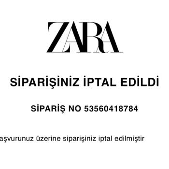 Zara Paramı İade Etmiyor