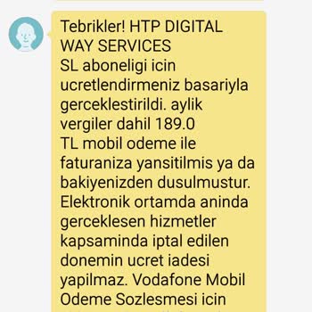 Vodafone Rızam Dışı Abonelik Ve Fatura Şoku