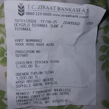 PTT Bank Şüpheli Ödeme Yapıldı