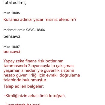 Misliwin Kazançları Olmayan Sebepler Yüzünden Engellemesi