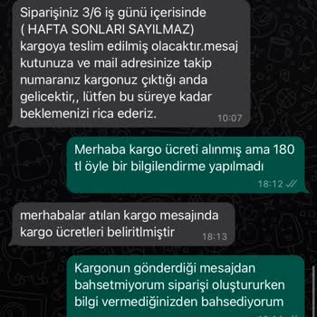 B&G Sportive Kargo İade Değişim Sorunu