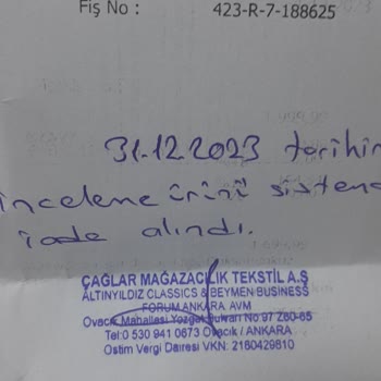 Altınyıldız Classics Mont Alışverişinde Yaşanan Sorunlar Ve Mağaza İletişimi