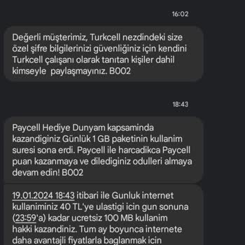 Turkcell İnternet Kapalıyken Tl Yazması