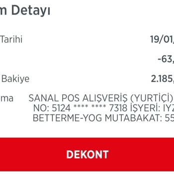 Betterme Uygulamasında Diyet Paketi