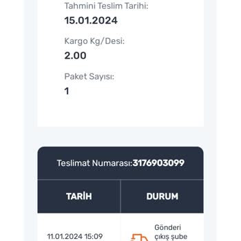 Sürat Kargo Gelmek Bilmeyen Muamma Kargo
