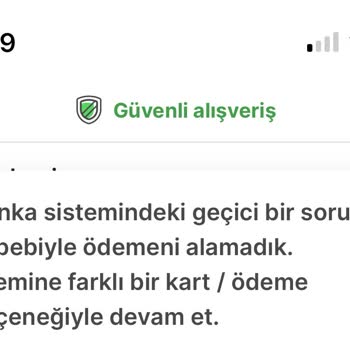 Hepsiburada'da Ziraat Kart Çalışmıyor