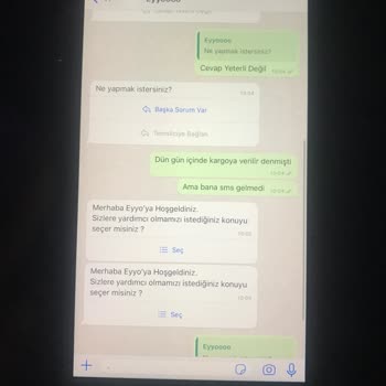 Eyyo Siparişim Kargoya Verilmiyor Muhatap Alınmıyorum!