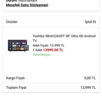 A101 Siparişi Kargoya Vermiyor