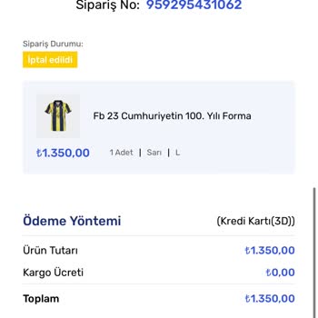 Fenerium.com İade Yansımadı