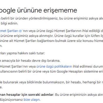 Youtube.com Bilgi Vermeden Hesabı Siliyor.