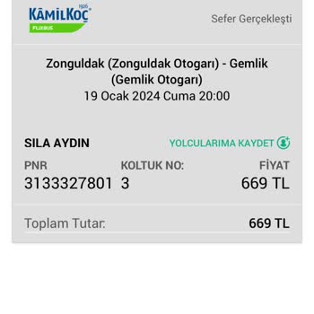 Kamil Koç 1 Saatlik Rötar Mağduriyeti