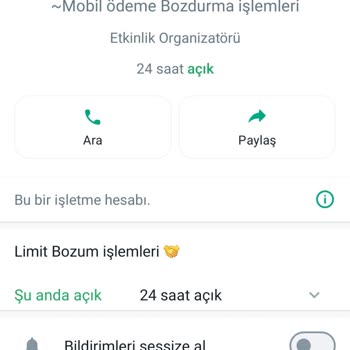 Dnz Bozum Mobil Ödemeyle İademi Yapmadı