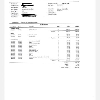 Lokman Hekim Hastaneleri Ankara'daki Özel Hastanede Acil Servis Ücretlendirmesi