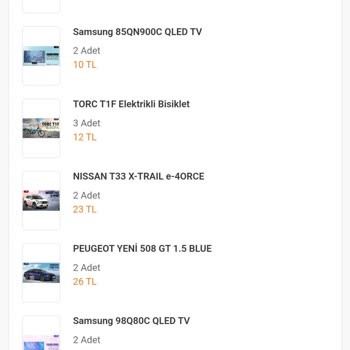 Trendyol Şanslı Çekiliş Kapatılması