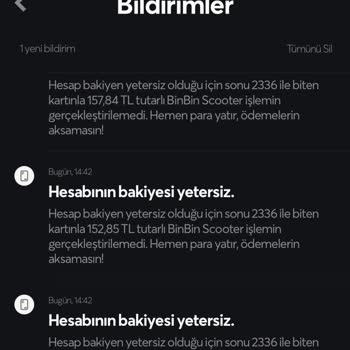 BinBin Scoter Fazla Para Alması