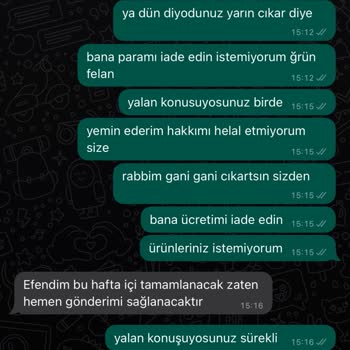 Qafiye Prive Toptan Sipariş Verdim Parasını Alıp Ürünleri Yollamadılar