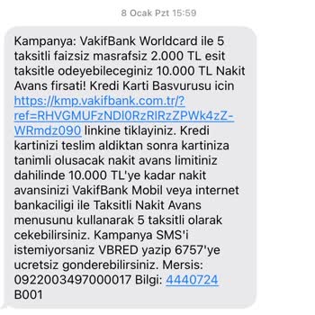VakıfBank Nakit Avans Hayal Kırıklığı