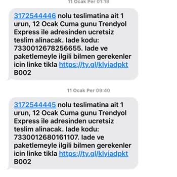 Trendyol Lufian Yanlış Ürün İadesi Alıp Ürünümü Göndermedi