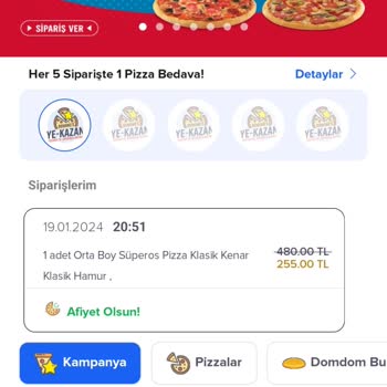 Domino's Pizza Malzeme Eksikliği Şikayet