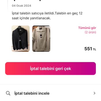 Gardrops İade Talep Netice Vermiyor