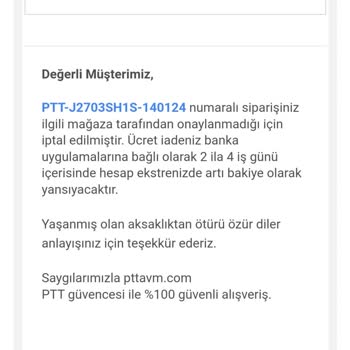 Epttavm Alışveriş Mağduriyeti