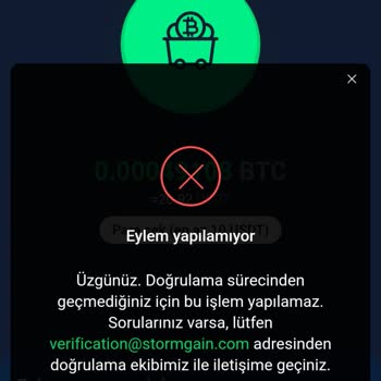 Stormgain Den Kimlik Doğrulama Aymazlığı