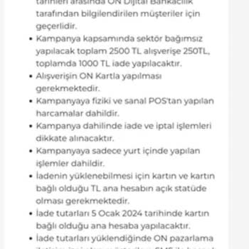 Burgan Bank On Mobil Yılbaşı Kampanyası İade Sorunu