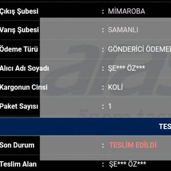 Aras Kargo İşini Yapmaktan Aciz Kargo Çalışanı