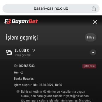 BaşarıBet Param Hesabıma Düşmedi