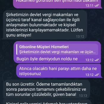 Gtbonline.shop Paramı Geri İstiyorum