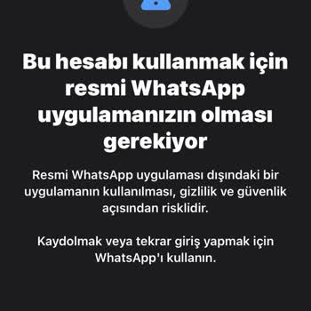 WhatsApp A Erişim Verilmiyor