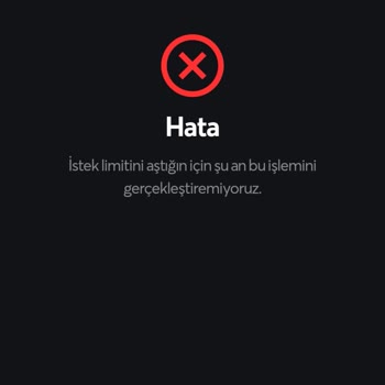 Papara "İstek Limiti Aşıldı" Hatası!