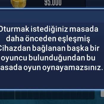 101 Okey Plus Eşleşmiş Cihaz Sorunu