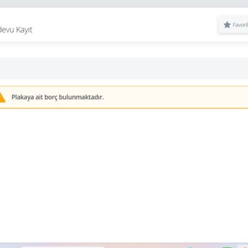 e-Devlet (Turkiye.gov.tr) MTV Vergisi Ödeyememe