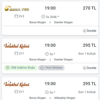 Obilet Bilet Fiyatlarının Tutarsızlığı