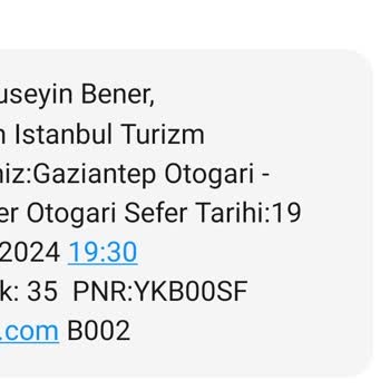 Özlem İstanbul Tur Otobüs Firmasının Bilet İptali Ve Telafi Süreci